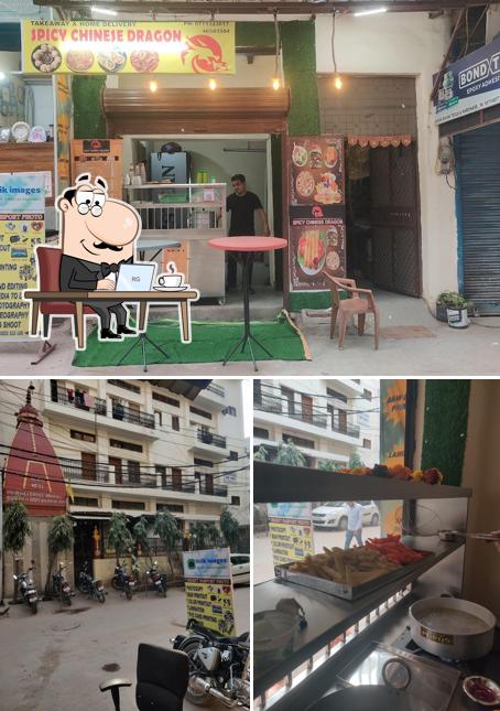 This is the image showing interior and exterior at Spicy Chinese dragon