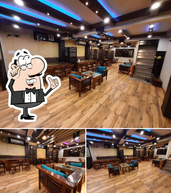 The interior of The Midnight Cafe & Restro