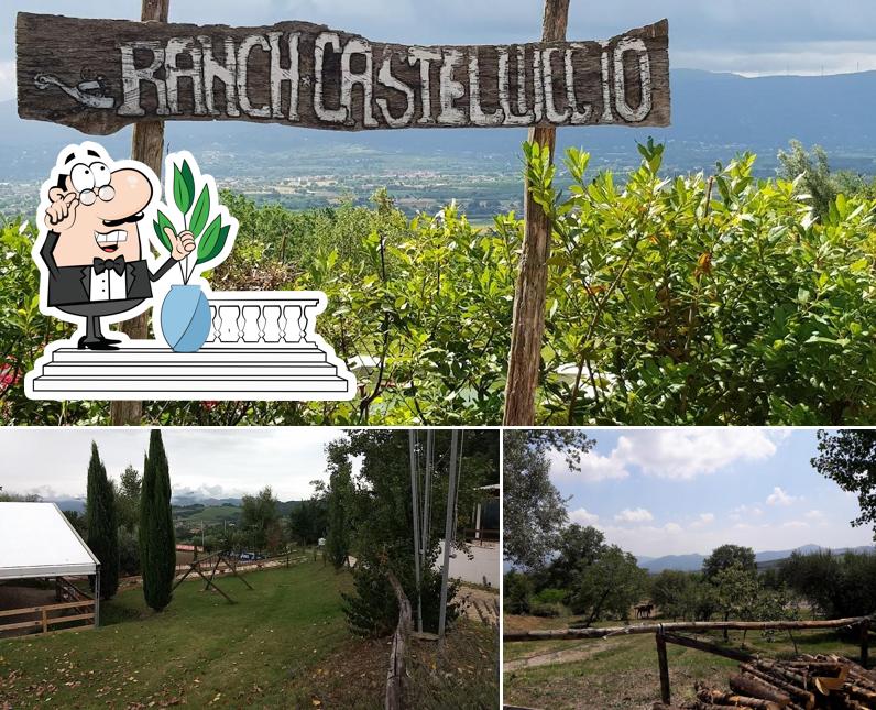 Gli esterni costituiscono una caratteristica importante di Ranch Castelluccio