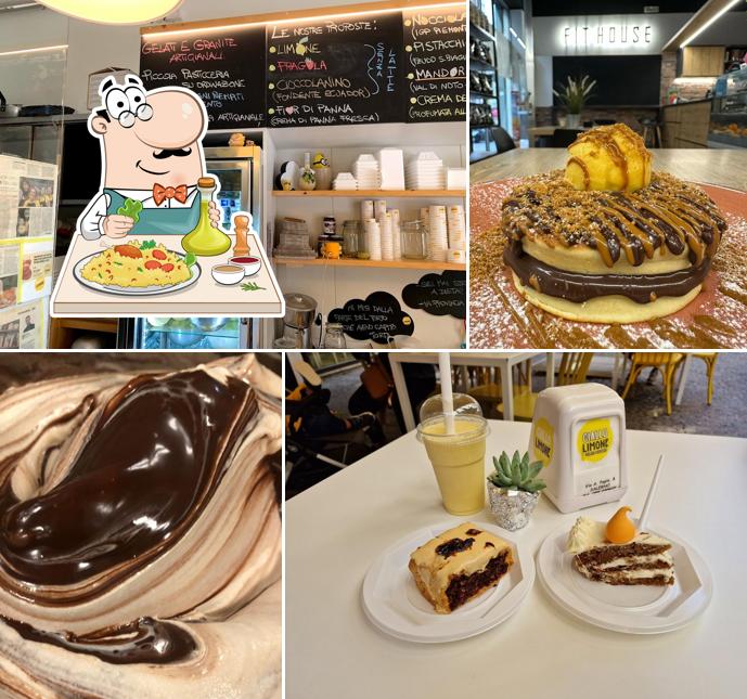 Platti al Gelateria Giallo Limone