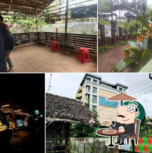 Enjoy the view at the outside area of DINNER'S DEN