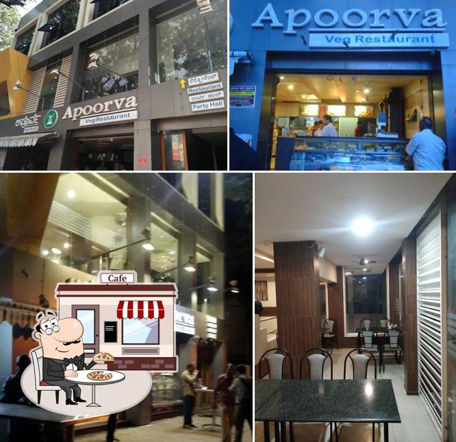 The exterior of APOORVA VEG RESTAURANT