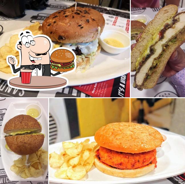 Order one of the burgers served at BYOB