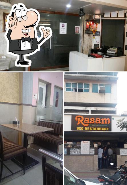 The interior of Rasam Restaurant