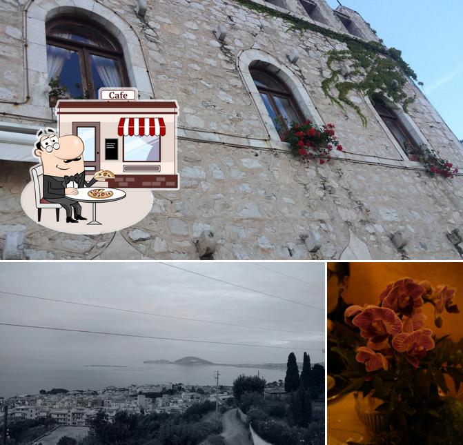 Guarda la immagine che presenta la esterno e cibo di Ristorante Castello Miramare