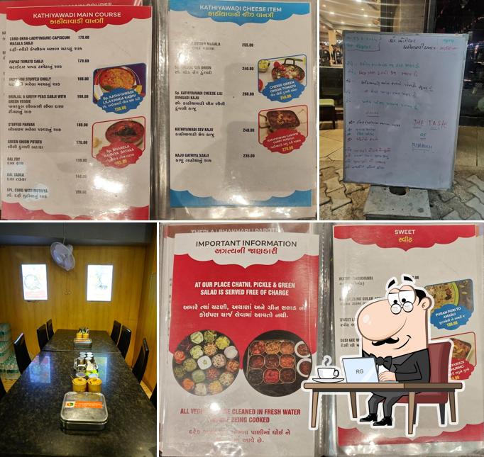 Check out how Shree khodiyar kathiyawadi dhaba looks inside