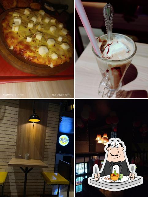 This is the picture displaying food and interior at Beyond Temptation