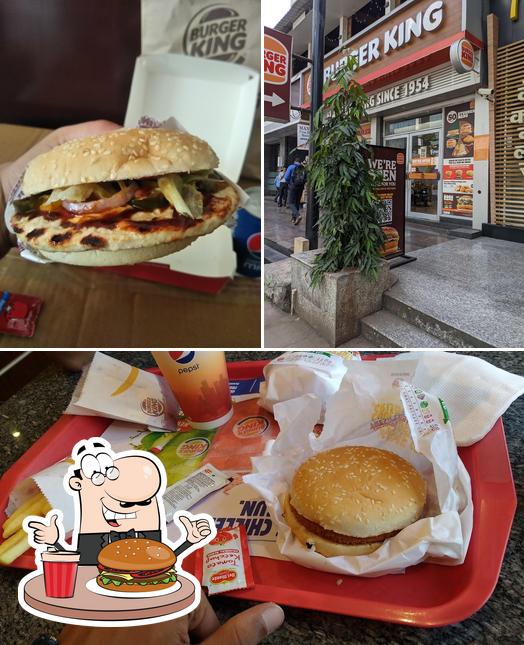Order a burger at Burger King