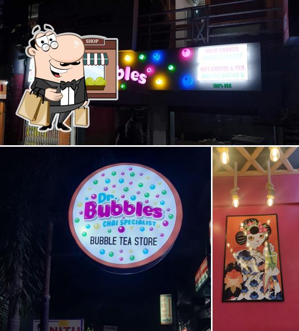 The exterior of Dr. Bubbles Gomtinagar - Bubble Tea Specialist