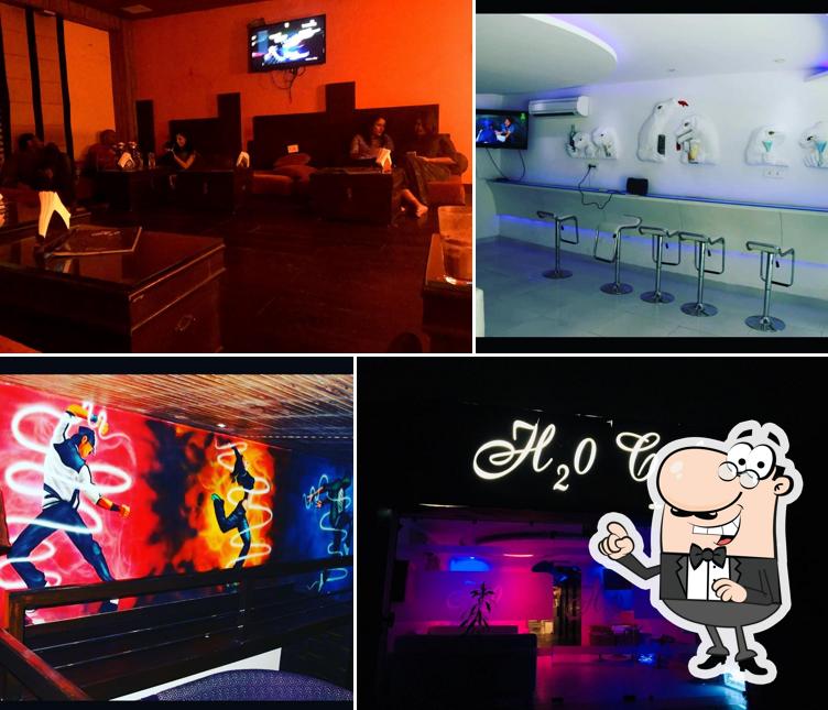 The interior of H2O Cafe