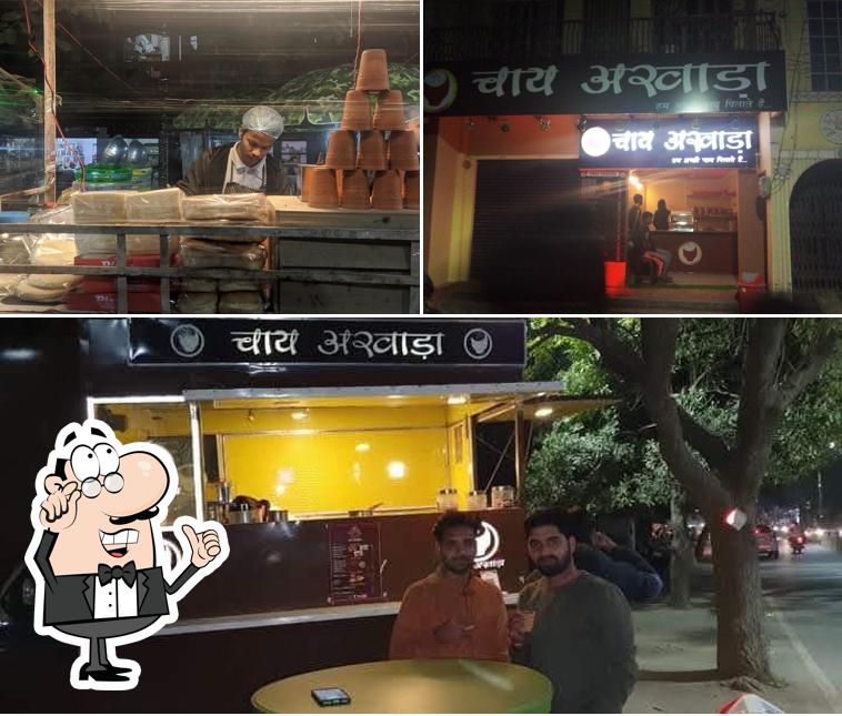 The interior of Chai Akhada