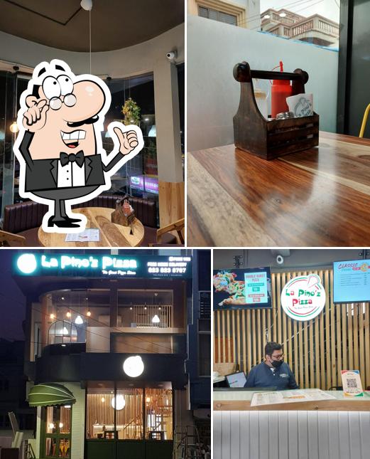 The interior of La Pino'z Pizza Nizampura