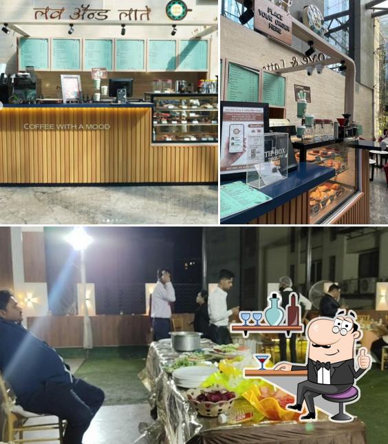 The interior of Love and latte