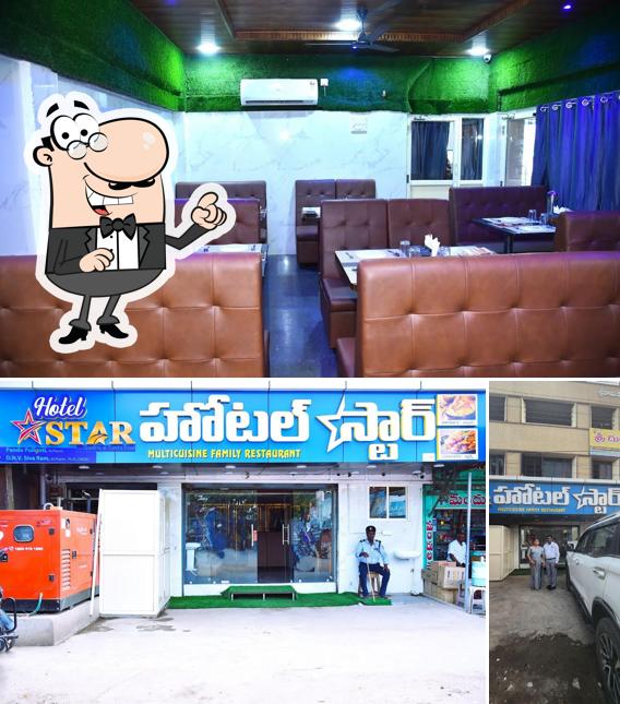 The restaurant's interior and exterior