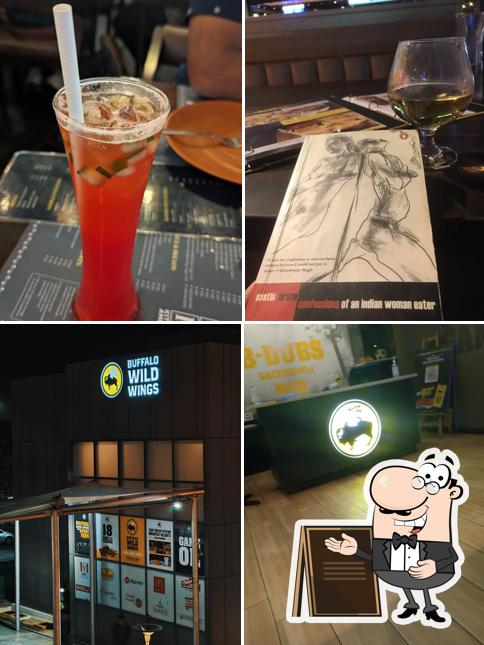 The image of Buffalo Wild Wings (BWW Hyderabad Airport)’s exterior and drink