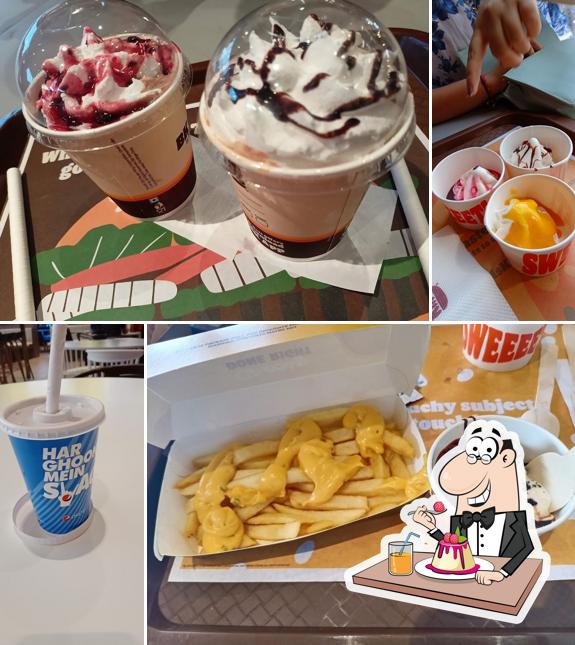 Burger King serves a number of sweet dishes