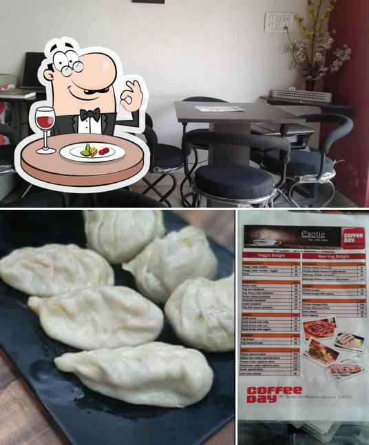 The picture of food and interior at Exotic Cafe