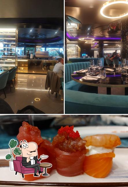 Dai un’occhiata alla foto che mostra la interni e cibo di Yomakase Sushi Vicenza