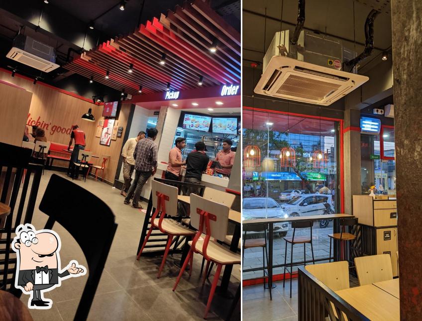 The interior of KFC