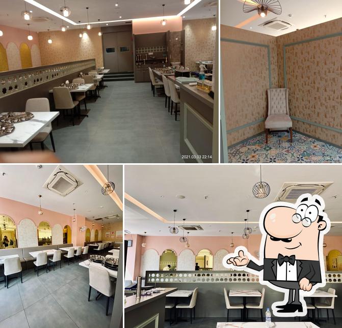 The interior of Manbhavan Premium Thali Restaurant