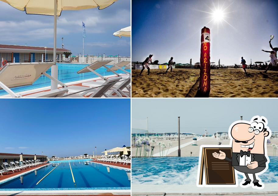 Goditi la vista dall'area esterna di Bagno Arizona