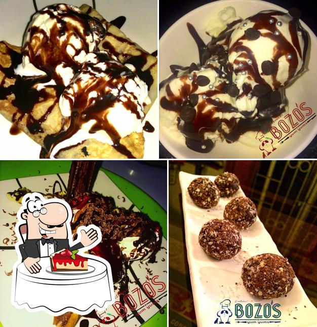 Bozo's Yum Yums - * Burgers, Sandwiches, Wraps / Rolls, Cutlets and Crepes * provides a range of desserts