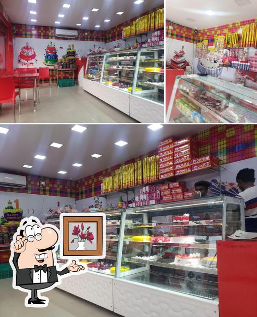 The interior of Fb Cakes Kelambakkam