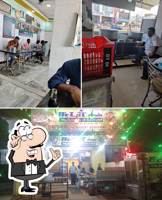 The interior of Arcot Biriyani