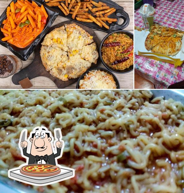 Order pizza at Bala's Café