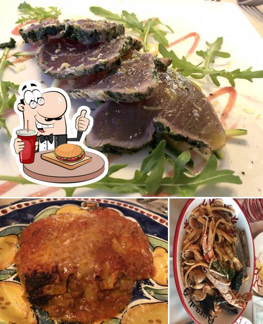 Prova un hamburger a Hotel Buca di Bacco