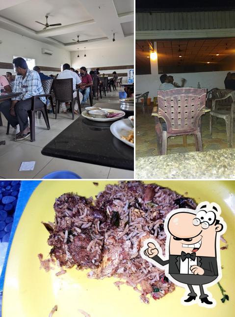 This is the image depicting interior and food at Swapna Bar & Restaurant