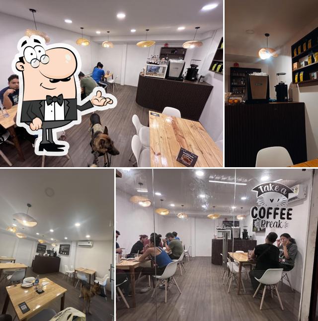 The interior of Bark Bark Coffee