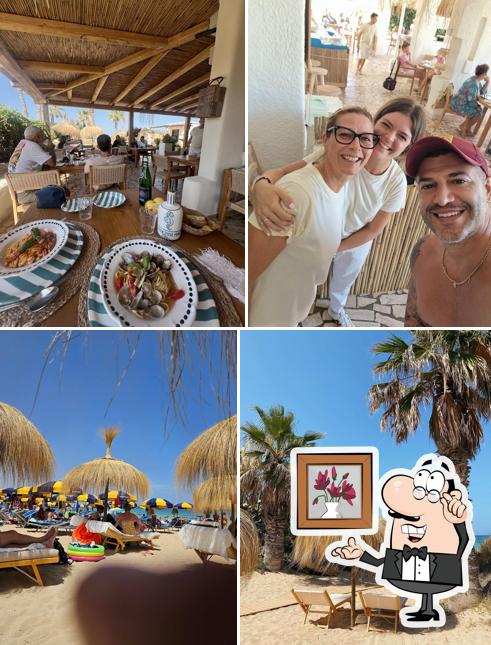 Gli interni di Calderisi Mare Beach Club