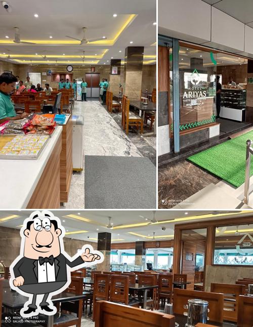 The interior of Hotel Ariyas pongalur