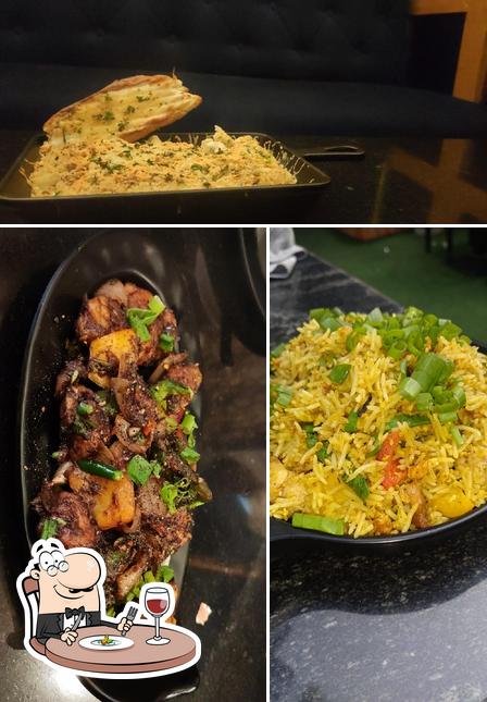 Food at The Aura Cafe & Lounge