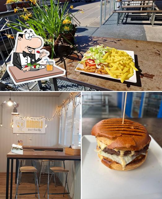 La cibo e interni del ristorante