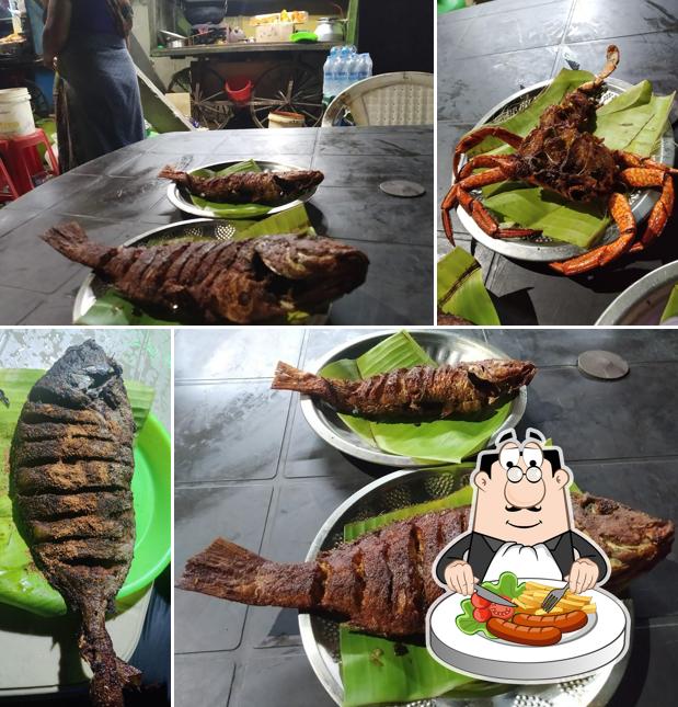 Food at Vasanthi Meen kadai Fried Fish