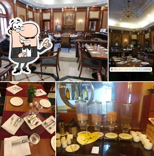 The interior of Padmini - The Lalit Laxmi Vilas Palace