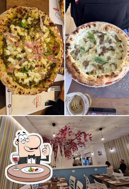 Dai un’occhiata alla foto che presenta la cibo e interni di Al Solito Porzio Pizzeria Nola