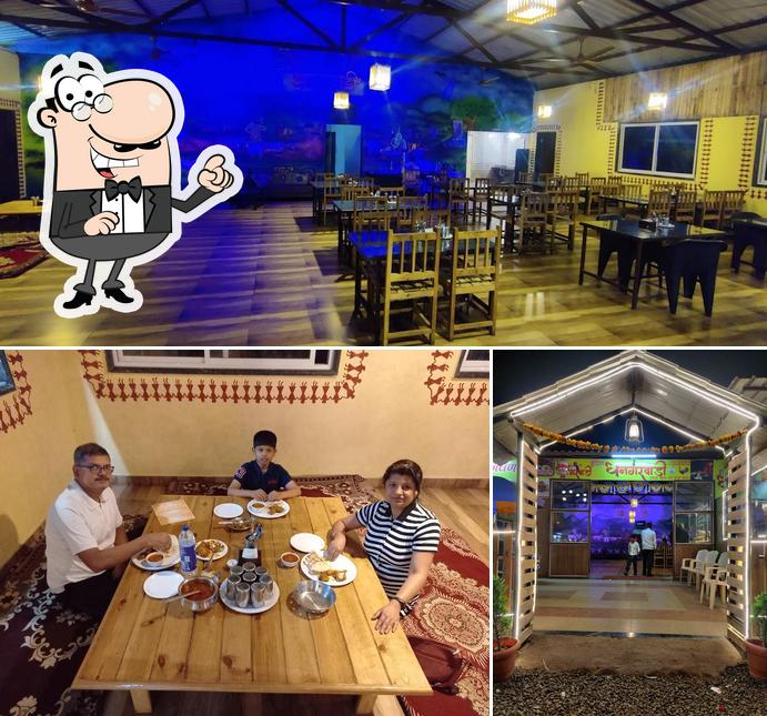 The interior of Dhangarwadi Restraurant