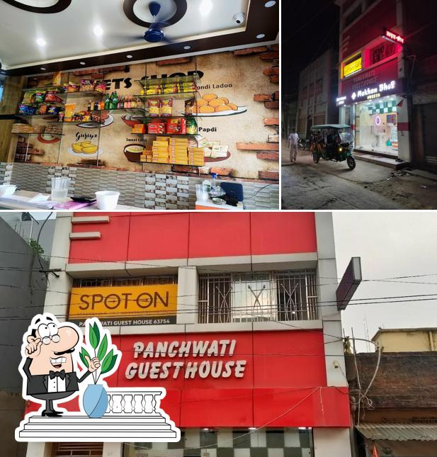 The restaurant's exterior and interior