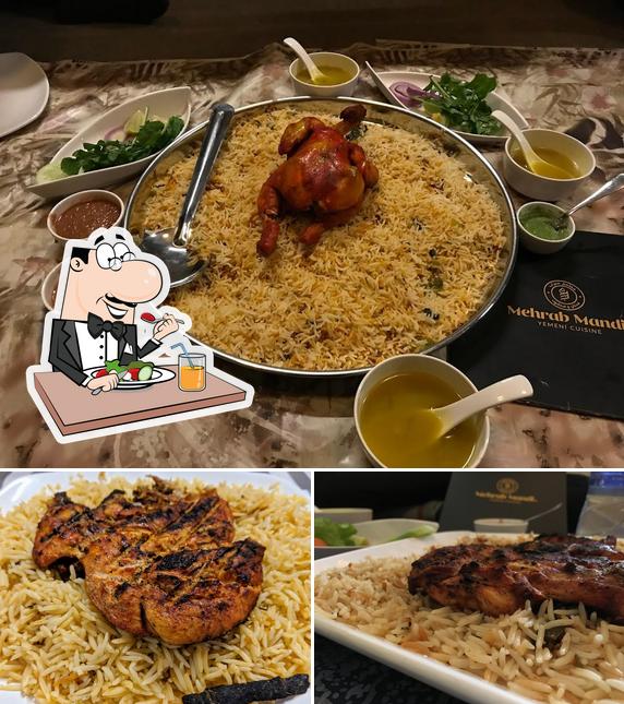 Food at Mehrab Mandi Yemeni Restaurant