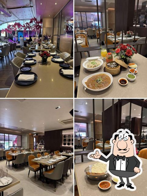 Take a seat at one of the tables at Kalinda