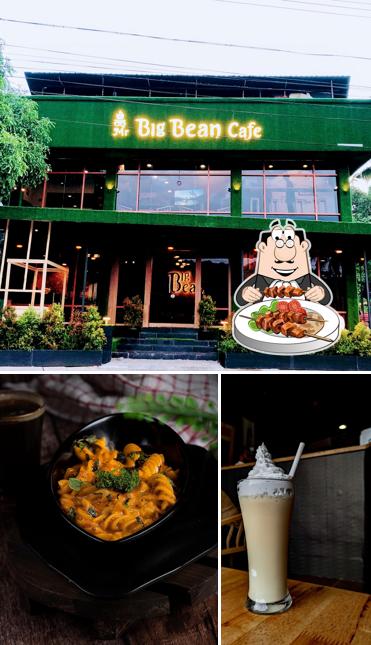 The picture of food and exterior at Big Bean Restro Cafe