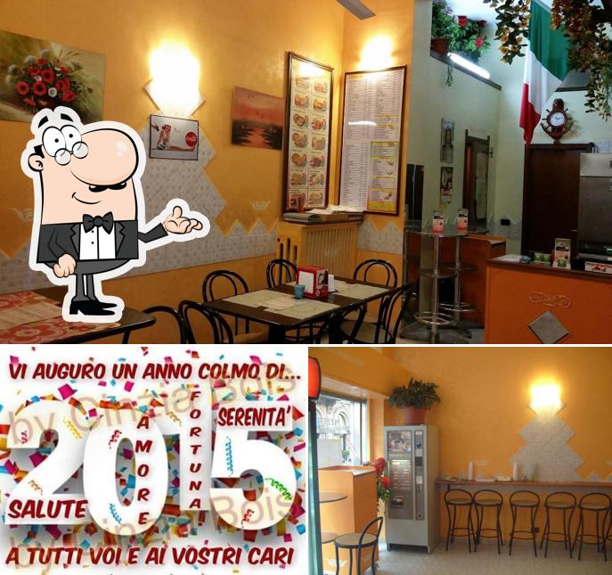 La interni e dolce del ristorante