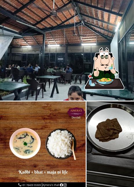 The image of food and interior at Ajmera's Thali અજમેરા થાળી अजमेरा थाळी