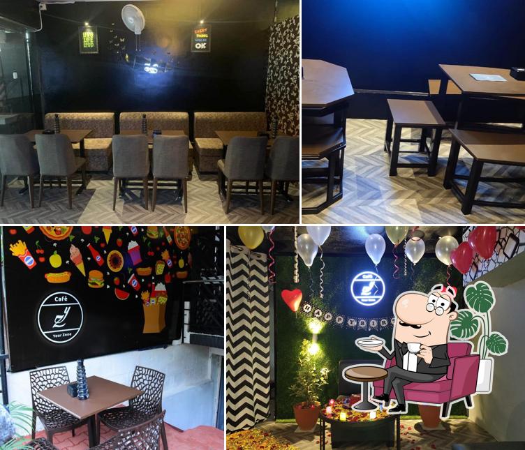 Take a seat at one of the tables at CAFE YOUR ZONE