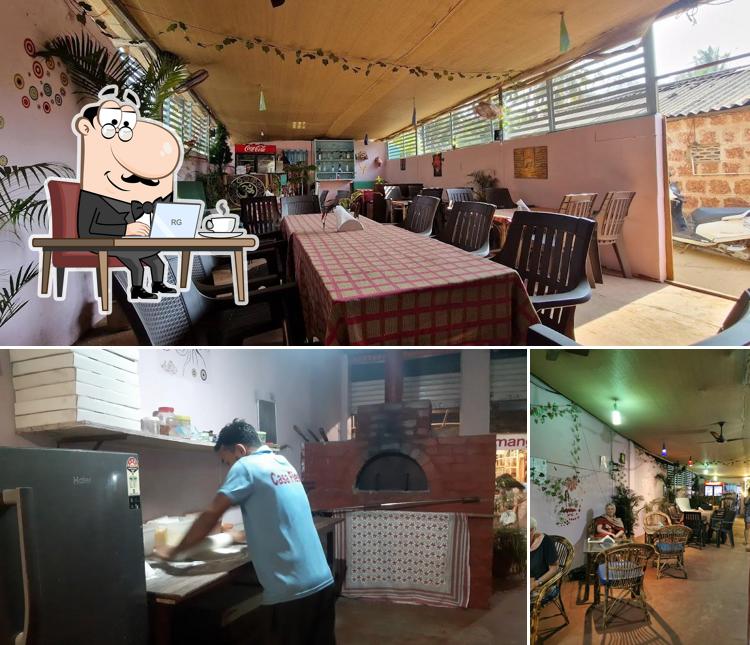 The interior of Casa Pizza AL Mare