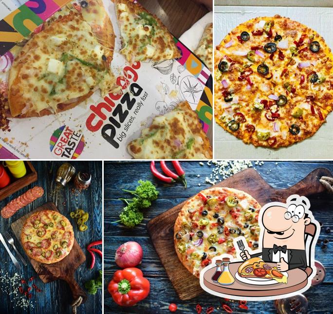 Get pizza at Chicago Pizza