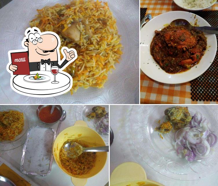 Meals at Hyderabadi Chicken & Veg. Biryani